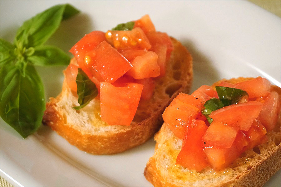 トマトのブルスケッタ作り方 マクロ美イタリアン イタリア料理教室 Il Fiore