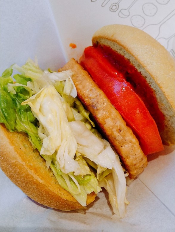 カラブリア宮殿 不二製油の大豆ミート モスバーガーのソイ ...